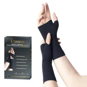 엄지 지지대가 있는 손목 터널용 i BRAES 부분 영역 압박 슬리브 타이핑 가드닝 골프 요가 테니스 남성 및