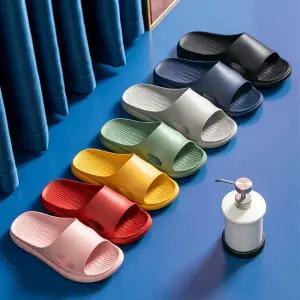 [옷자락]남자 여자 층간소음 방지 쿠션 레인보우 슬리퍼