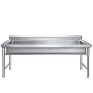 스테인리스 세면대 대형 긴 개수대 학교 운동장 회사 싱크대 간이 야외 캠핑장 업소용 주방