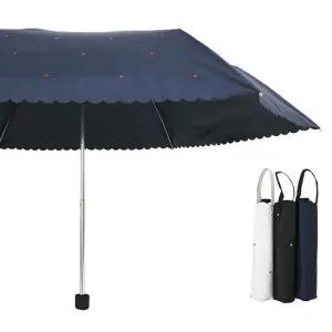 [오키즈]기라로쉬 3단 수동우양산-하트도트암막 60167 [R0157]