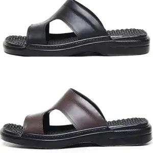 [옷자락]남자 지압 건강 데일리 고급형 실내 사무실 슬리퍼