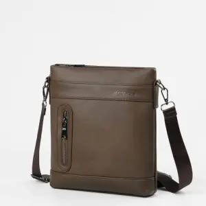 [옷자락]남자 지퍼 미니 파우치 데일리 중년 스퀘어 크로스백