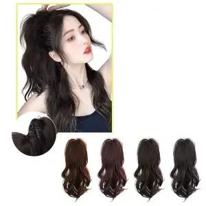 [셀러에이드]웨이브 포니테일 집게 가발 X2개 부분가발 반가발