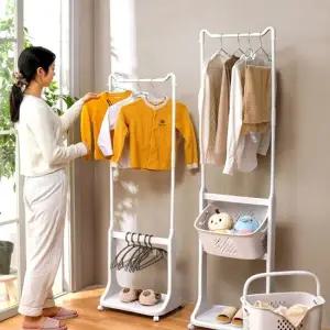 빨래 바구니 행거 이동식 세탁 보관함 욕실 주방 1단