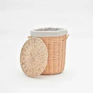 빈티지 라탄바스켓 중형 빨래 세탁 바구니 대형 햄퍼