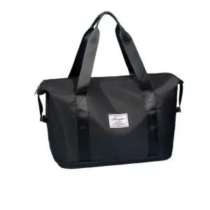 [옷자락]여자 보스턴백 자크 확장형 여행용 확장 가방