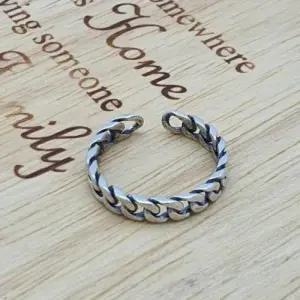 [옷자락]남자 빈티지링 체인 92.5 실버반지 오픈 여자 반지