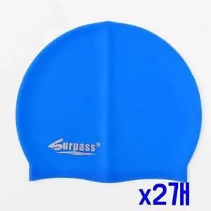 TBZ 실리콘 두피보호 밀착 수영모 2p세트(블루) x2개