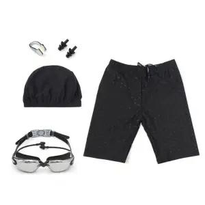 TBZ 남성 실내 범고래 수영용품 5종세트(5부) (블랙)
