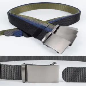 [옷자락]남자 혁대 데님팬츠 액티브 버클 자동 캐쥬얼 남성 허리띠