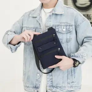 [옷자락]남자 옥스포드 클래식 워터프루프 멀티 정리 크로스백