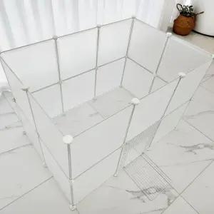 강아지 고양이 울타리 소형 반려동물 반투명 펜스