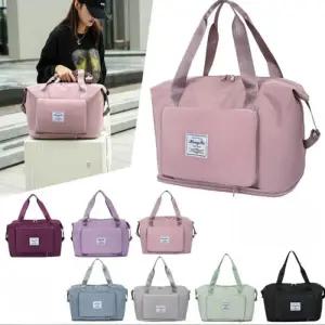 [옷자락]여성 자크 여행용 캐리어 확장 가방 보스턴백 숄더