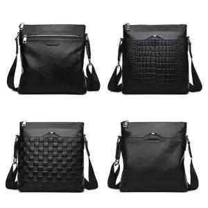 [다잇템]남성 크로스백 리얼 가죽 캐주얼 크로스백