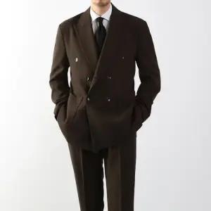 [옷자락]남자 출근룩 환절기 단추 더블 출장 백자켓 자켓