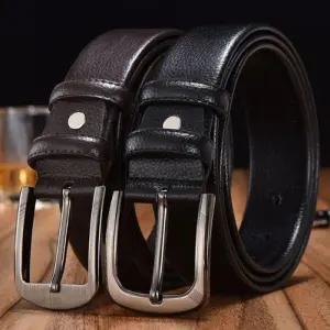 [옷자락]남자 버클 실버 블랙 브라운 오피스 비즈니스 허리띠
