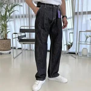 [옷자락]남자 FW 진팬츠 와이드핏 생지 물빠짐방지 청바지