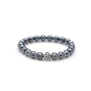 [옷자락]남자 콤비 애나멜 원석 패션 여자 헤마타이트 팔찌