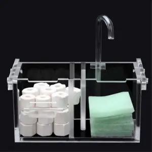 어항 수조 수질정화 걸이식 아크릴 상면여과기 2구 구피