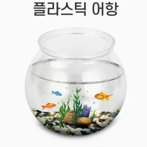 미니어항 구피 베타 수조 아크릴 투명 둥근어항 올챙이