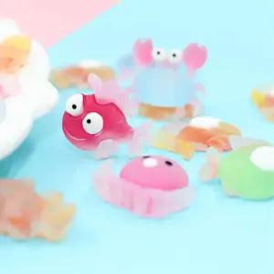 어항 수조 물고기장식 캐릭터 문어 해마 미니인형 5개 수족관용품