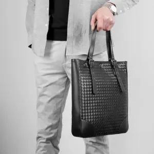 [옷자락]남자 서류가방 패턴 베이직 사각 노트북가방