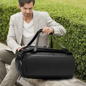 [옷자락]남자 견고한 보스턴백 2way 트립 검정 빅 가방