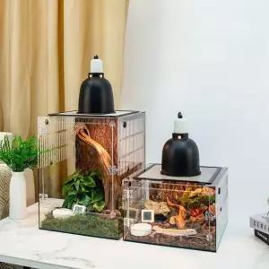 게코 사육장 파충류 양서류 폴리카보네이트 아크릴 은신처 하우스 키우기 박스 도마뱀