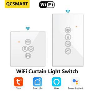 Tuya 와이파이 커튼 조명 스위치, 롤러 셔터 블라인드 앱 원격 제어, 구글 홈 알렉사 타이머, 자동화 DIY