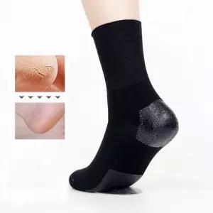 3켤레 보습 양말 실리콘 뒤꿈치 각질 갈라짐 발바닥