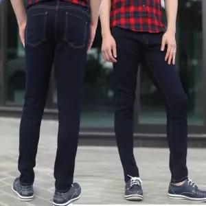 [다잇템]남자 빅사이즈 진청 스키니 스티치 데님 팬츠