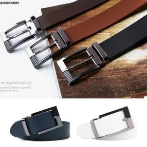[옷자락]남자 통가죽 스퀘어 버클 정장 학생 캐주얼 벨트