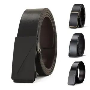 [다잇템]남자 정장 회사원 블랙 가죽 허리띠 벨트
