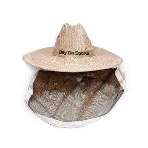 벌초 양봉 밀짚모자 분리형 와이드 벌망모자