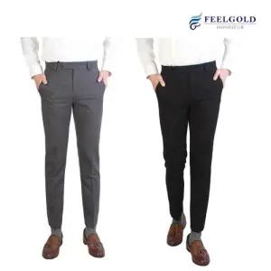 [다잇템]남성 기모 가을 겨울 10부 슬랙스 팬츠