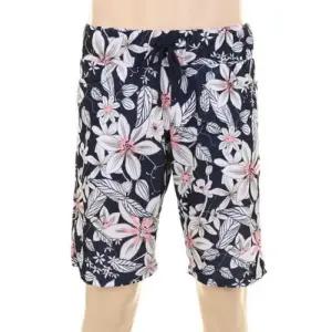 [다잇템]남자 플라워 믹스 허리 밴딩 반바지 스윔 팬츠