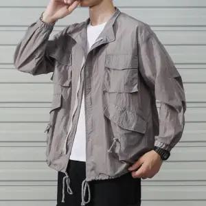 [다잇템]남자 간절기 아우터 포켓 오버핏 바람막이 자켓