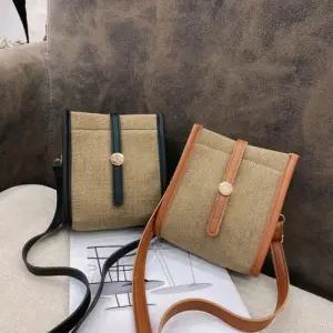 [다잇템]남성 끈조절 캔버스 미니 크로스백