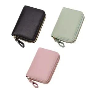 [다잇템]남성 지퍼지갑 심플 파스텔 지퍼돌이 카드지갑
