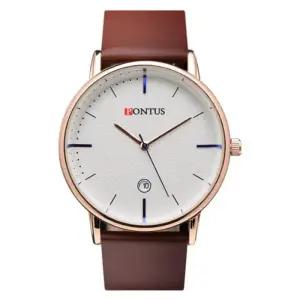 [다잇템]남자 빅사이즈 로즈골드 패션 라운드 손목 시계