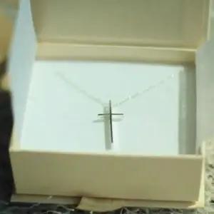 [다잇템]남자 여자 실버 기독교 십자가 천주교 목걸이