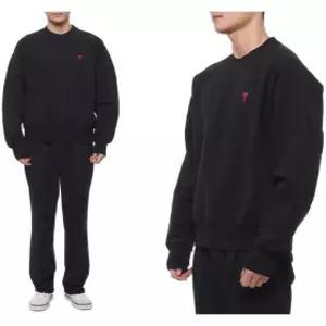 [아미]23FW 남성 하트 로고 맨투맨 (BFUSW005 747 001 M 23F)