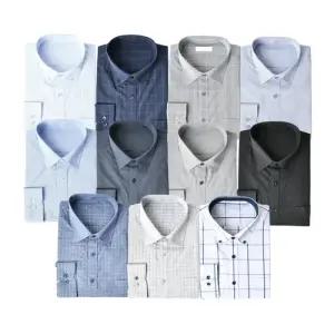 [핫코드]남자 체크 정장 와이셔츠 빅사이즈 11컬러 S1008