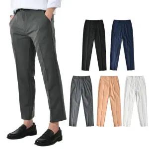 [핫코드]남자 9부 베이직 슬랙스 정장바지 스판 5컬러 8A8B12