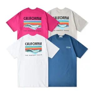 [핫코드]국내생산 웨이브 캘리포니아 반팔티 4컬러 DR17