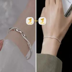 [무슈봉]s925 팔찌 2종세트