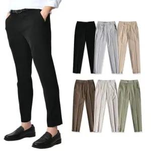 [핫코드]남자 시크릿 옆 밴드 슬랙스 바지 팬츠 6컬러 9009