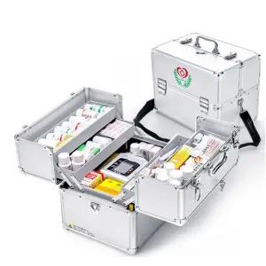 알루미늄구급함 어깨끈 잠금장치 대형 구급함 가정용