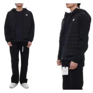 [몽클레어]남성 로고 패치 믹스 패딩 점퍼 (9B00009 M1124 999 24S)
