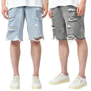 [핫코드]남자 여름 버뮤다 데님 하프 청 반바지 2컬러 4063